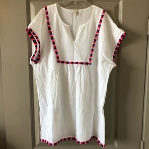 J. CREW White swimsuit cover up
